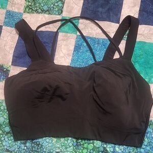 Lululemon Athletica Black Strappy Sports Bra